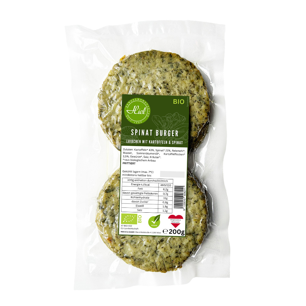 Spinat Burger 200g
