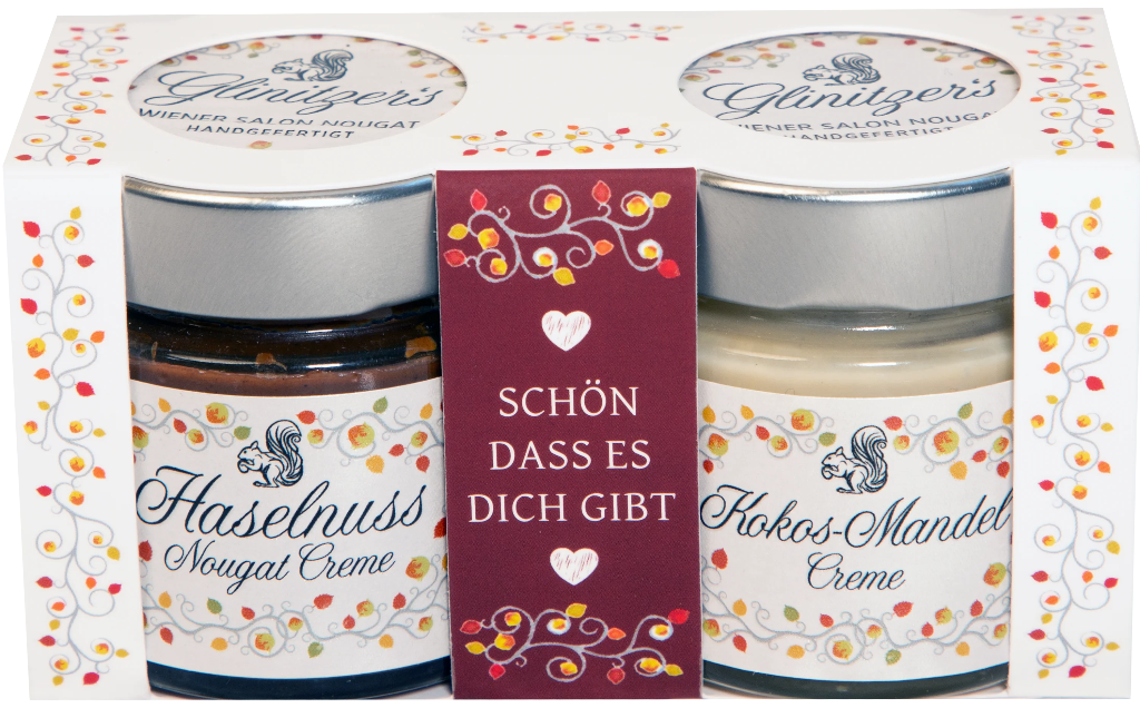 Haselnuss & Kokos-Mandel Creme 2x100g (Schön dass es dich gibt)