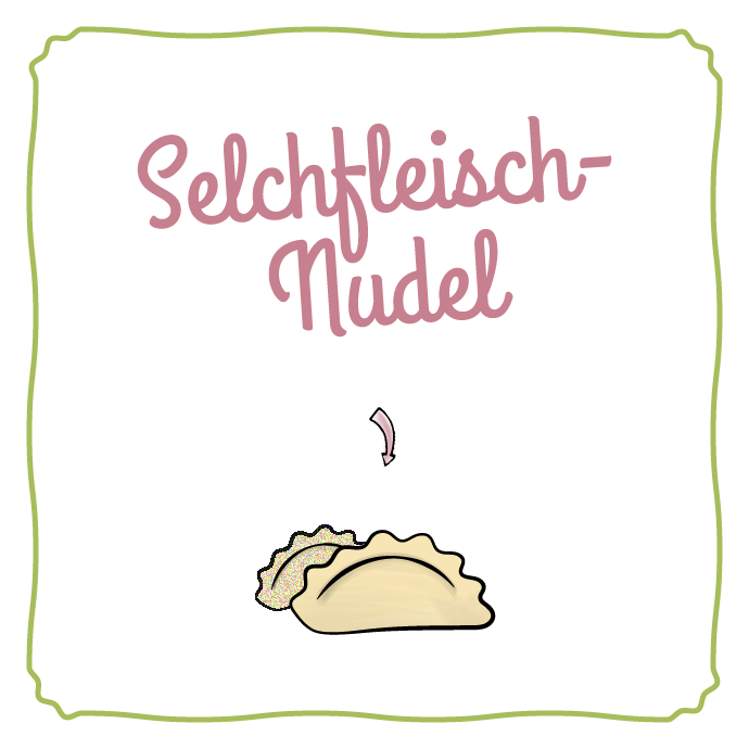 Selchfleisch Nudel