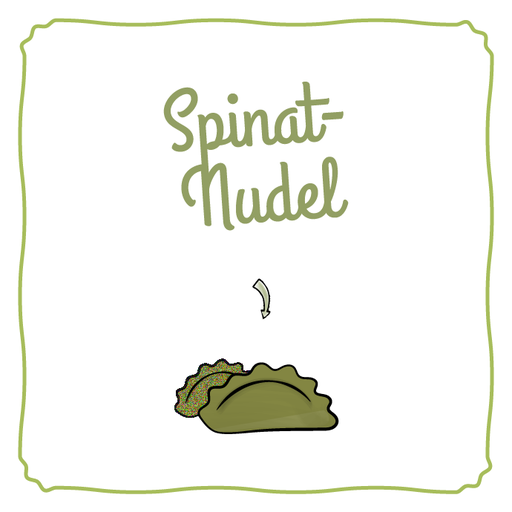 [S-08] Spinat-Knoblauch Nudel